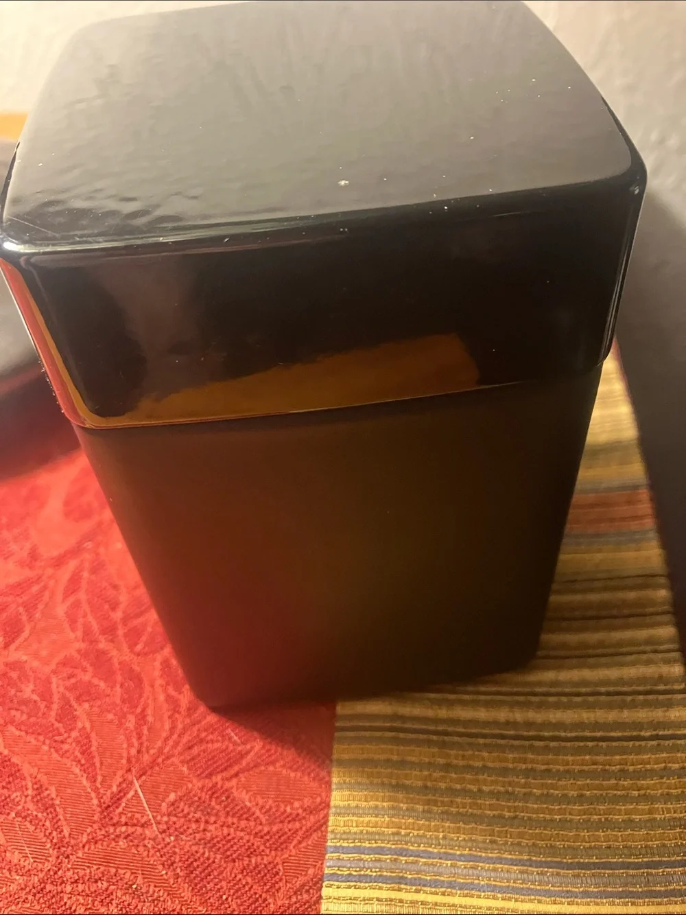 Patchouli + Teak Scented Candle - Black